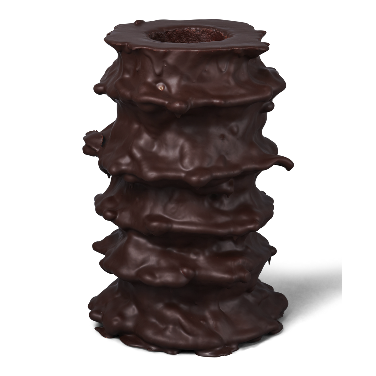 Baumkuchen with dark chocolate, 5 rings