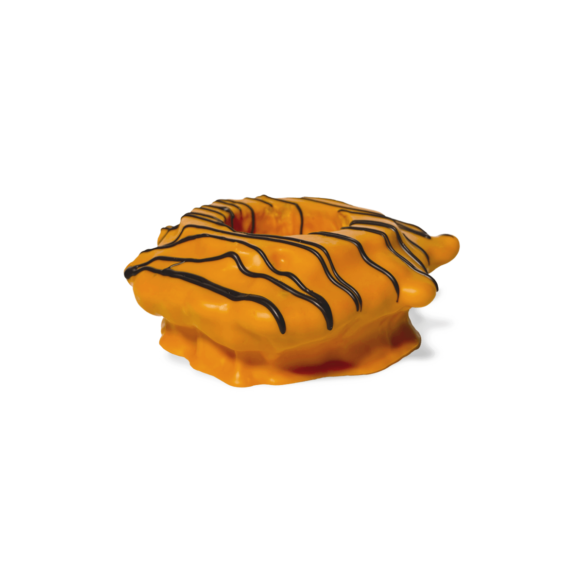 Orangen-Überguss mit Schokoladenverzierung
