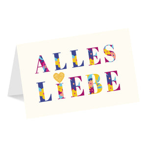 Grußkarte „Alles Liebe“