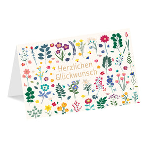 Grußkarte „Herzlichen Glückwunsch“